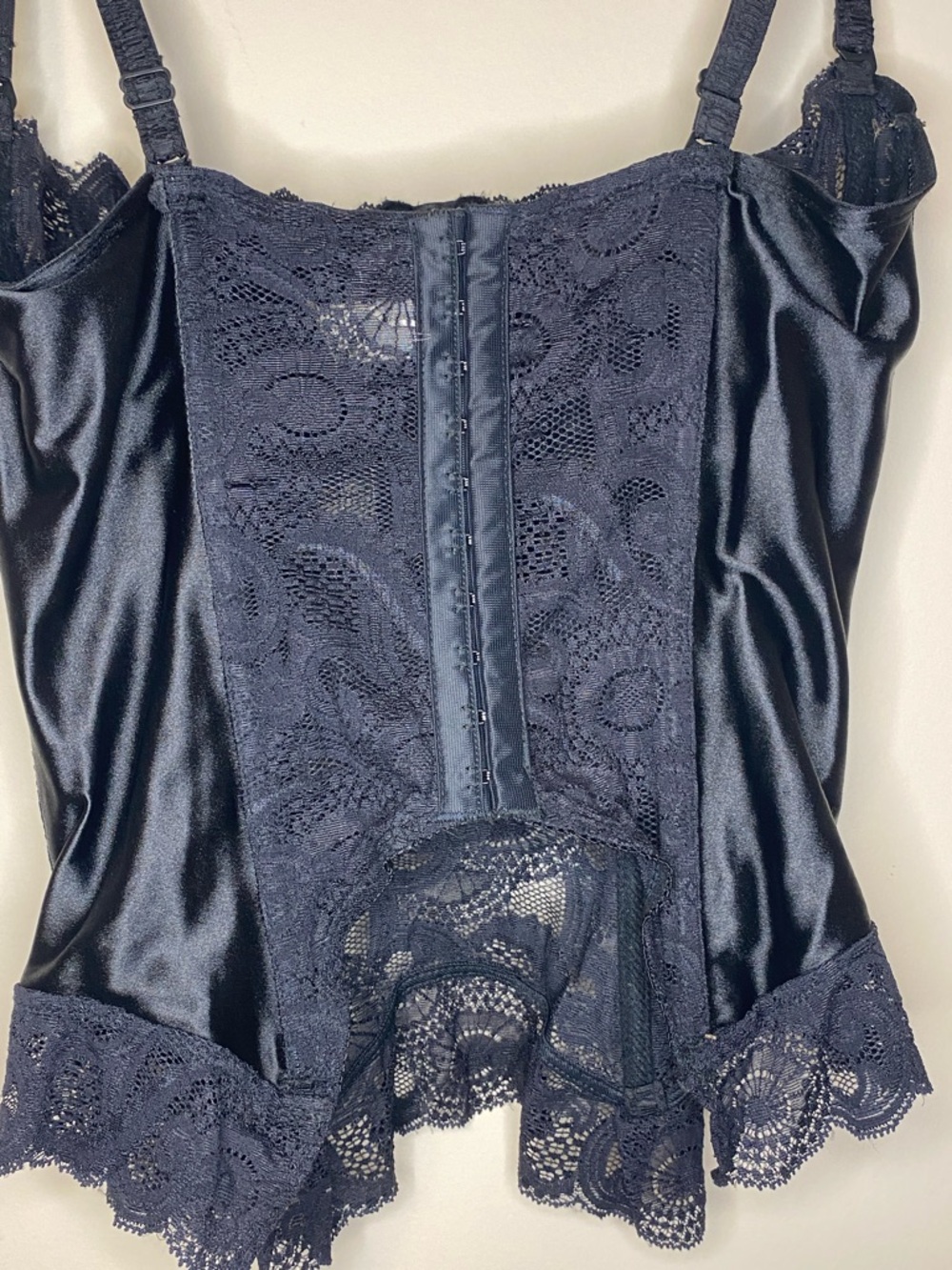 Vintage Victoria's Secret Black Lace Corset Bustier - Picture 6 of 10